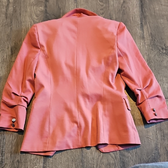 NWT Jules & Leopold Coral Salmon Blazer Business Casual Small Stretch Lined - Picture 6 of 6